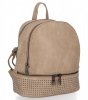 BEE BAG Modny Plecaczek Damski Dolly Ciemno Beżowy